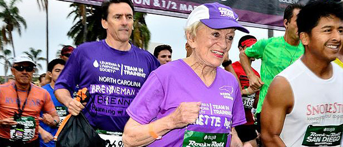 Mulher maratonista quebra recorde aos 92 anos