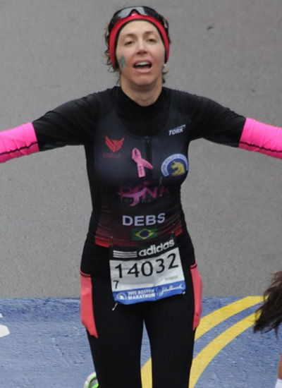 Debs na Maratona de Boston 2015 (Arquivo pessoal)