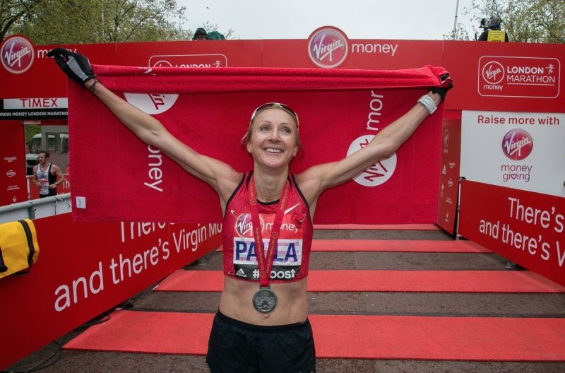 Paula Radcliffe na Maratona de Londres 2015