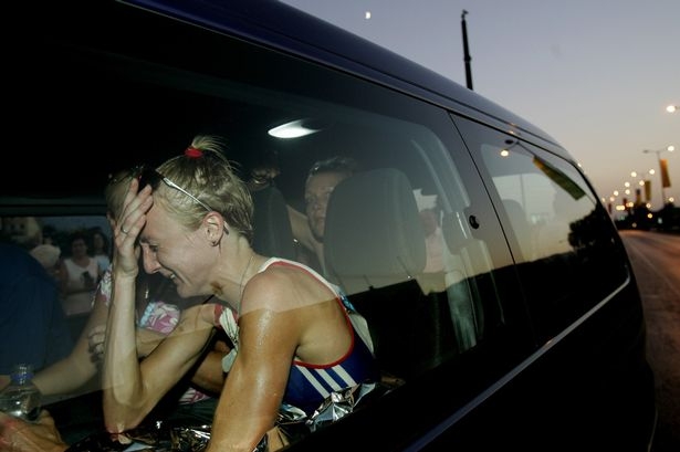 Paula Radcliffe nas Olimpiadas de Atenas em 2004