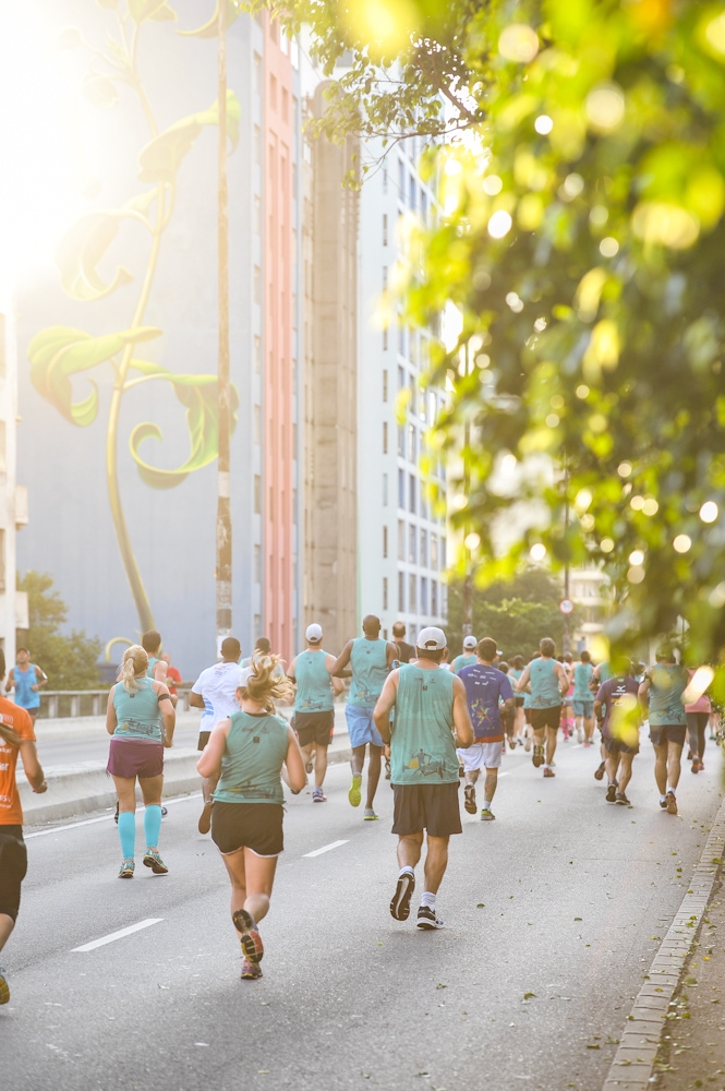 Adoro correr no Minhocão, acho a cara de São Paulo! Foto: Adam Tavares/Divulgação O2