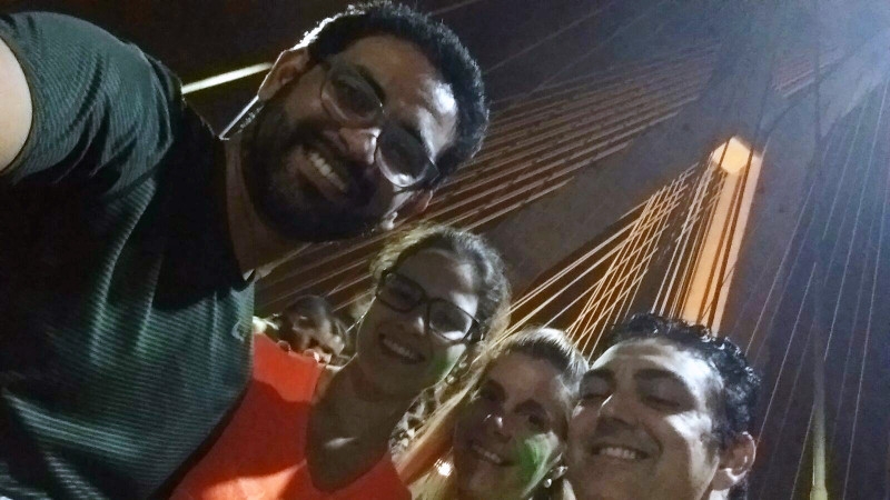 Turma reunida - e ainda encontrei várias pessoas queridas na prova! :)