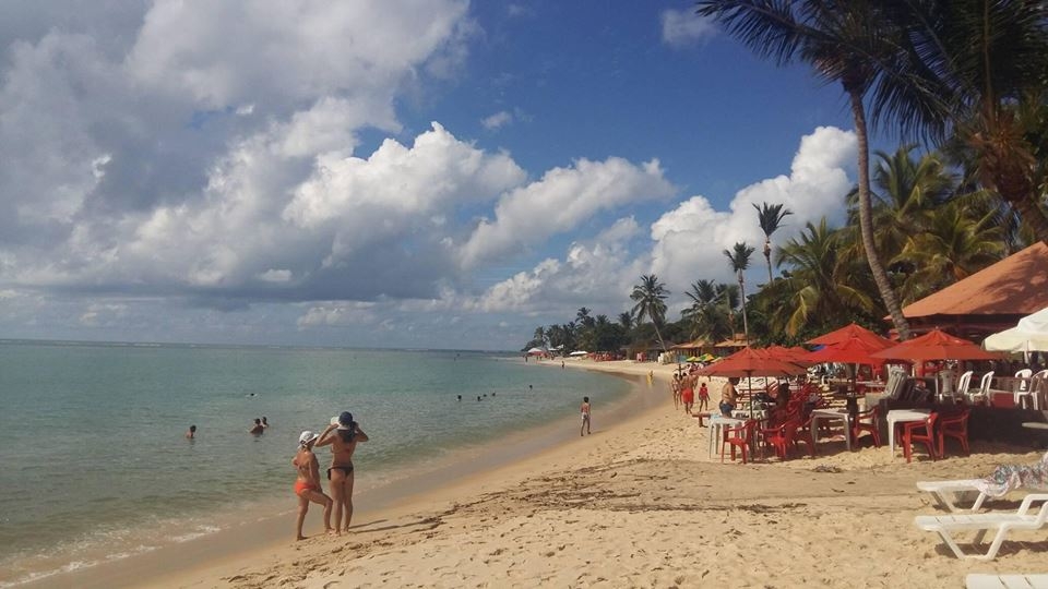 A praia de Coroa Vermelha, em Santa Cruz Cabrália (Foto da Ju)