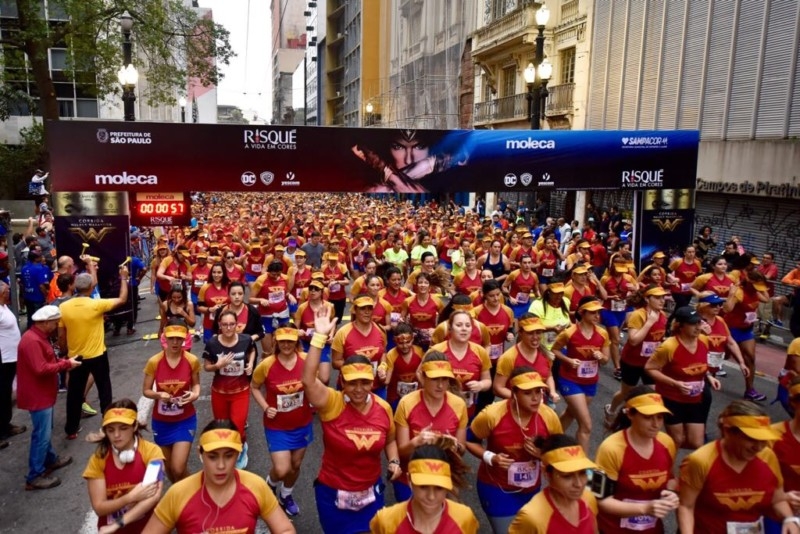 Largada Corrida Mulher Maravilha